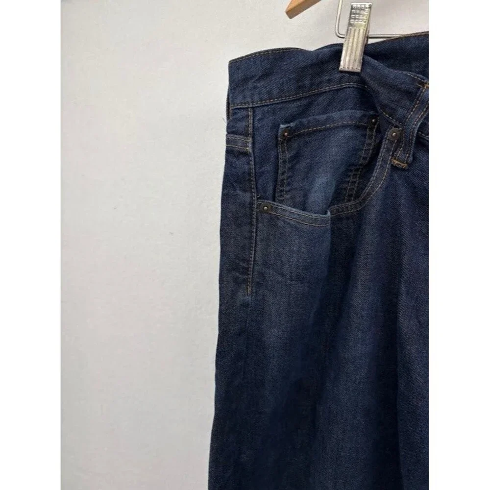 Men's Gap Size 38 x 32 Dark Wash Denim Jeans Straight Leg‎